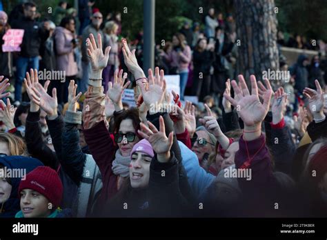 Roma Manifestazione Del 25 Novembre 2023 Contro La Violenza Sulle