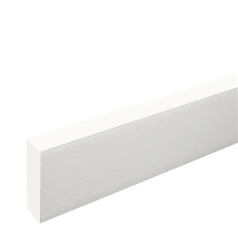Veranda 1 Inch X 3 Inch X 12 Ft Pvc Trim Board In White The Home