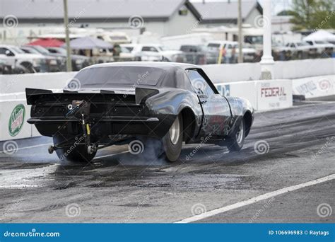 Chevrolet camaro drag car editorial stock photo. Image of spinning ...