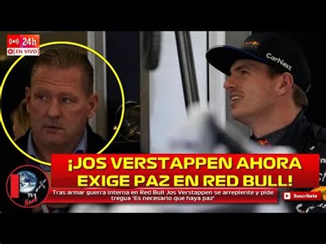 Tras Armar Guerra Interna En Red Bull Jos Verstappen Se Arrepiente Pide