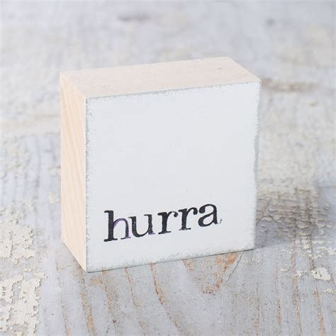 Mini Textplatte Hurra Iopla Fotoplatten Und Textplatten