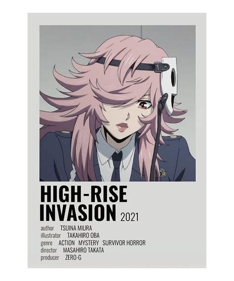 Retro Vintage Anime High Rise Invasion Minimalist Drawing By High Rise
