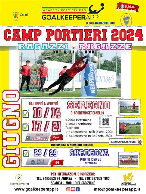 Anche quest anno andrà in scena il Camp Portieri 2024