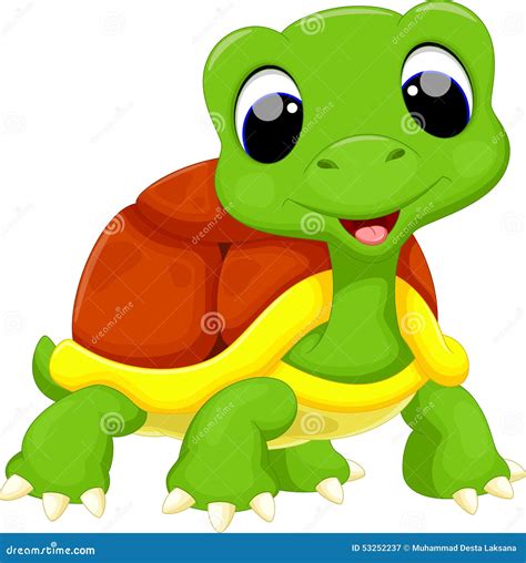 Cute Turtle Cartoon Stock Illustration Illustration Of Isolated 53252237