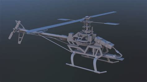 Remote Control Aerobatic Helicopter 3d Model Cgtrader