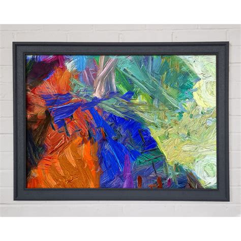 Perspections Mad Brush Strokes Of Colour Gerahmter Druck Wayfair De