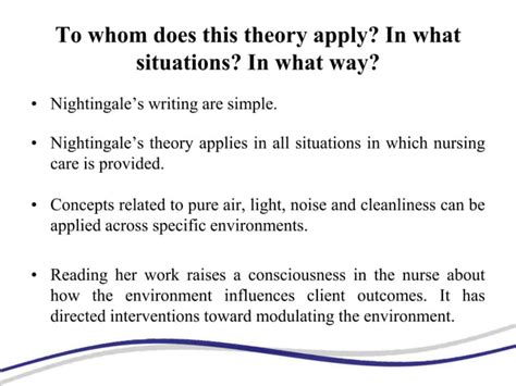 Florence Nightingales Environment Theory Ppt