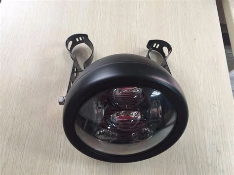 Motorcycle Led Headlight W Dot E Marked Casing Fork Bracket