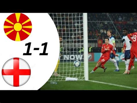 England Vs North Macedonia Football Highlights Match England