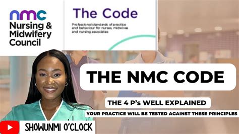 The Nmc Code Your Practice Will Be Tested On These Principles Youtube