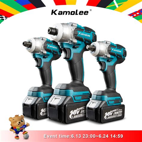 Kamolee N M Brushless Cordless Electric Impact Wrench Dtw Dual