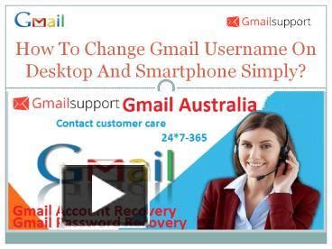 Ppt How To Change Gmail Username On Desktop And Smartphone Simply