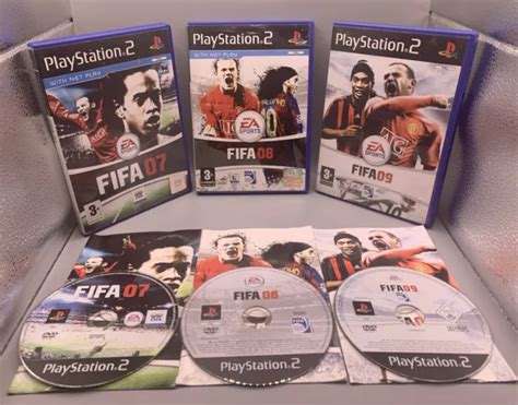 FIFA 07 08 09 PlayStation 2 PS2 Video Game Bundle Job Lot FREE P