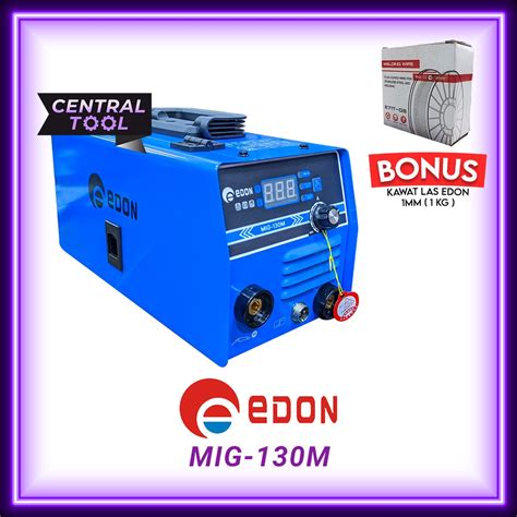 Jual Mesin Las Edon Mig Inverter Gasless Tanpa Co Mig M Shopee