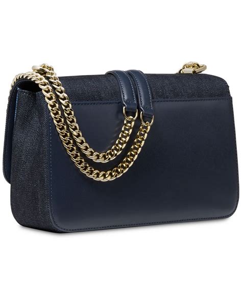 Michael Kors Sloan Signature Denim Chain Shoulder Bag Created For Macys Macys