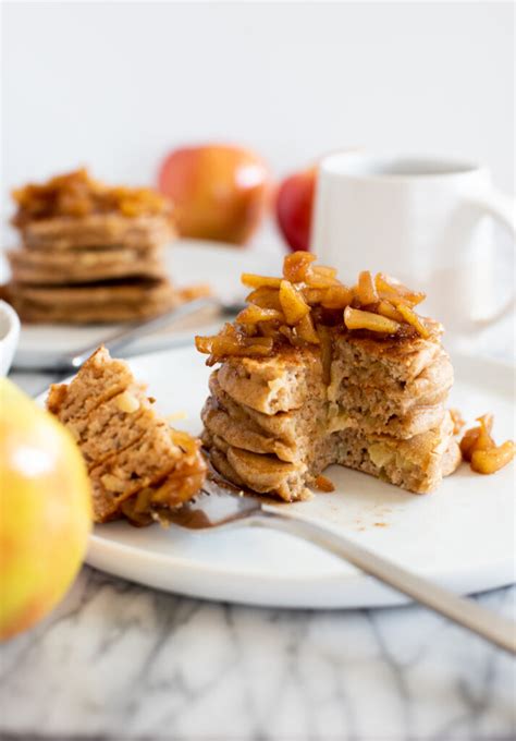 Cozy Apple Cinnamon Pancakes Recipe With Apple Topping