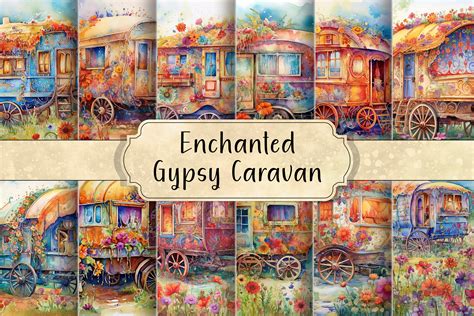 Enchanted Gypsy Caravan Graphic by curvedesign · Creative Fabrica