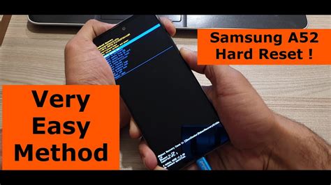 Samsung A52 Hard reset Pattern Unlock Removed Pin Format etmək