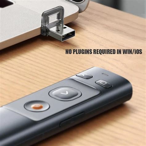 Baseus Wireless Presenter Ghz Remote Controller Orange Dot Laser