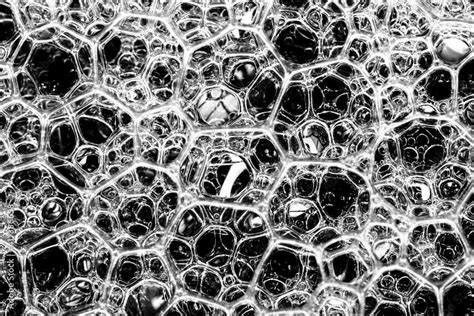 Extreme close-up macro photography of water bubbles and liquid Stock ...