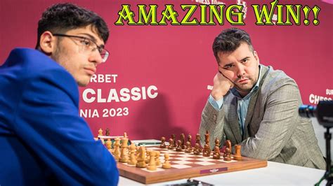 AMAZING WIN Alireza Firouzja Vs Ian Nepomniachtchi Superbet Chess