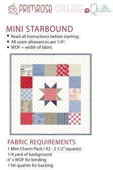 Mini Starbound PDF Pattern Etsy Beginner Quilt Patterns Star Quilt