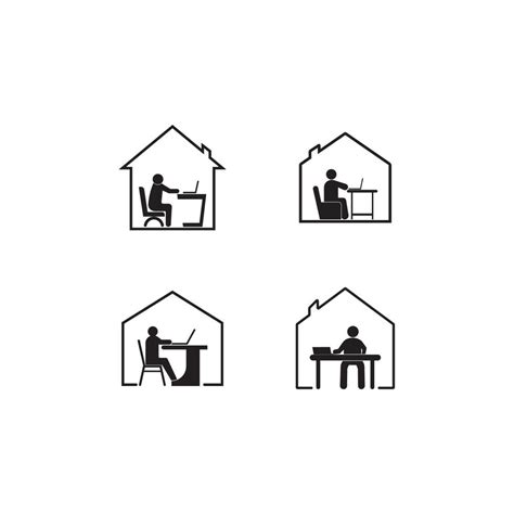 Work From Home Logo 17136179 Vector Art At Vecteezy