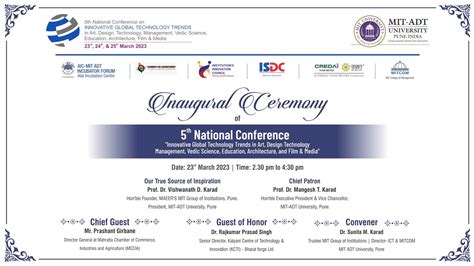 Inauguration Ceremony Of Th National Conference Youtube