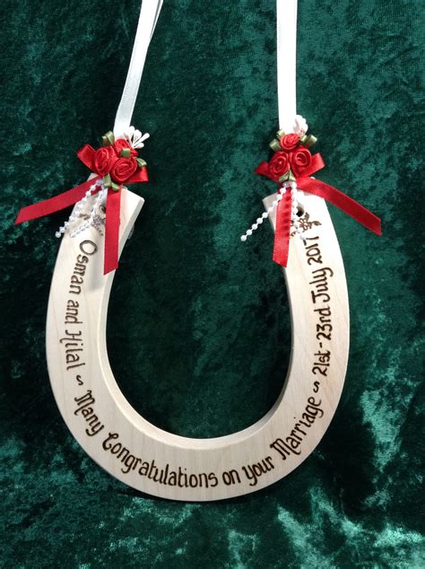 Personalised Deluxe Wedding Horseshoe In A Large Variety Of Colours