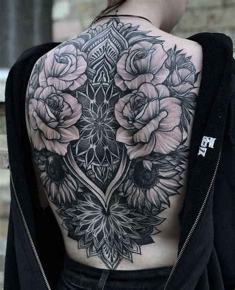 Full Back Tattoo Mandala