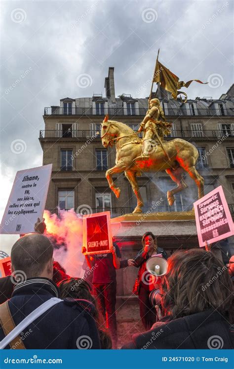 French Gay Anti Aids Act Up Paris Protest Editorial Image Image Of Protest Party