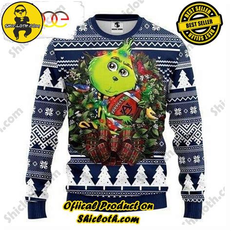 Auburn Tigers The Grinch Ncaa Ugly Christmas Sweater Shicloth