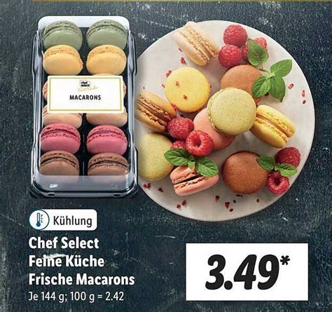 Chef Select Feine Küche Frische Macarons Angebot bei Lidl