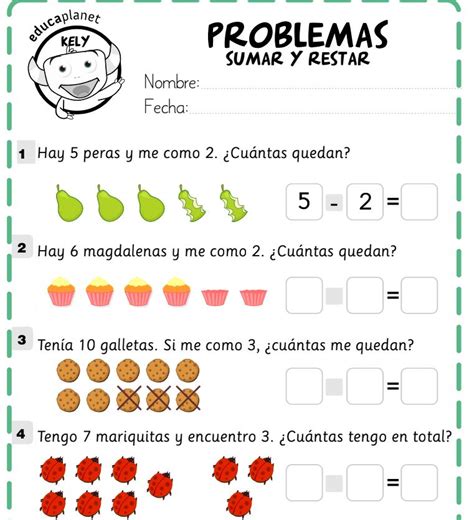 Problemas De Resta Para Segundo Grado De Primaria Estudiar