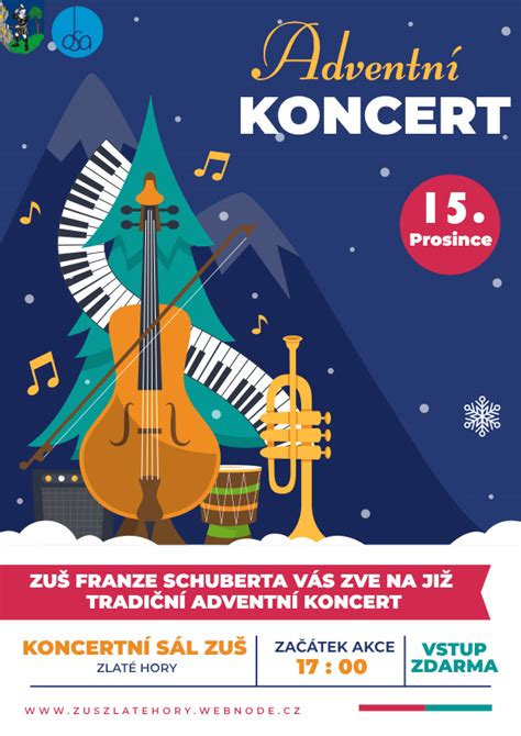 Pozvánka na koncert ZUŠ Základní Škola Zlaté Hory