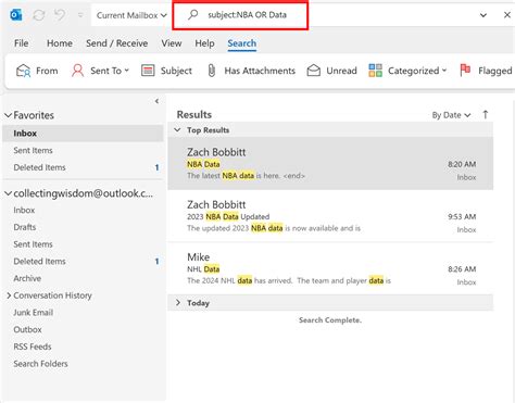 Outlook How To Search For Multiple Keywords In Emails Collecting Wisdom