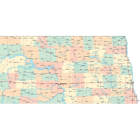 North Dakota Road Map - ND Road Map - North Dakota Highway Map