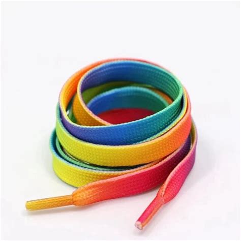 Schoenveters Regenboog Veter Regenboog Print Veters Veterlengte