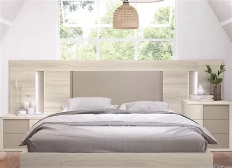 Respaldo Con Mesas De Luz Para Sommier O Cama Moderno Rm 240