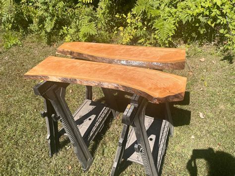 Black Cherry Live Edge Shelf Set Etsy