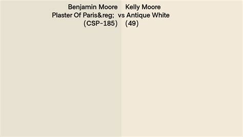 Benjamin Moore Plaster Of Paris CSP 185 Vs Kelly Moore Antique White