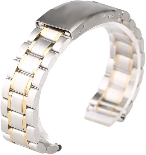 Fabuleux Bracelet De Montre En Acier Inoxydable Massif 18 20 22 Mm Pour