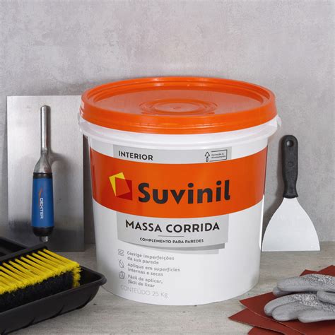 Preço M2 Massa Corrida E Pintura - Massa Corrida Complemento para Paredes Branca Balde 25kg Suvinil - DK ...