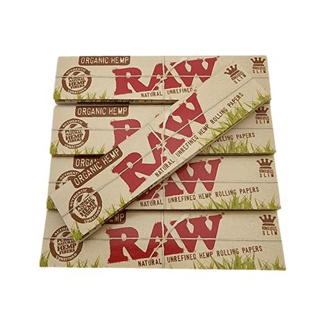 5 Raw Organic King Size Rolling Papers Miss Morans