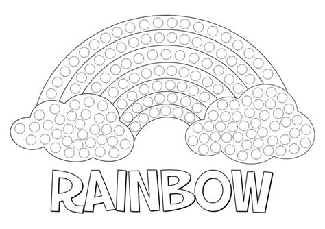 Rainbow Dot Paint Printables Free Free Stencils Printables Dot