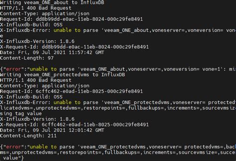 VEEAM One V11 Unable To Parse Veeam One About Issue 2