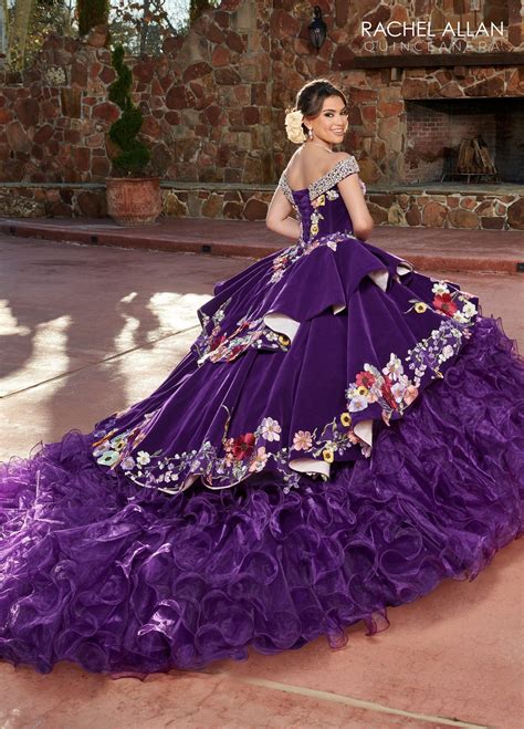 Off Shoulder Ruffled Quinceanera Dress By Rachel Allan Rq3111 In 2024