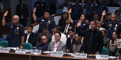 Senate Probe On Ninja Cops Photos Philippine News Agency