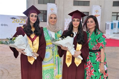 The “drive Through” Graduation Ceremony Of Class Of 2021 Shaikha Hessa Girl`s School