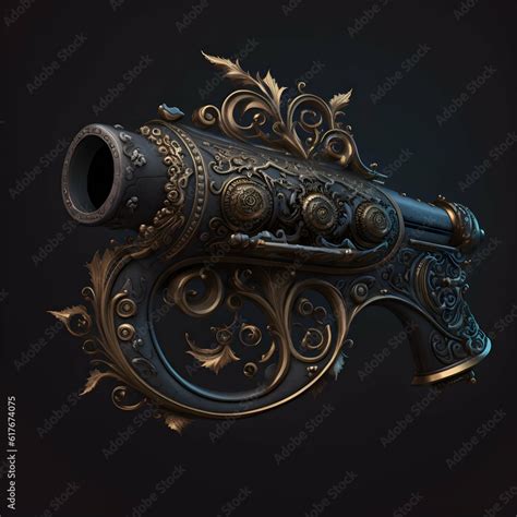 Blunderbuss Gothic Weapon High Resolution Dark Fantasy Weapon Equipment